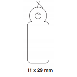 Etiquetas para pendurar 13 x 20 mm (cx 1000 un)