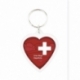 Porta-chaves CR-COR formato coração, 2 faces