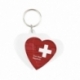 Porta-chaves CR-COR formato coração, 2 faces