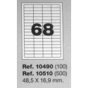 Etiquetas MULTI3, 48,5X16,9mm (100 folhas)