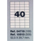 Etiquetas MULTI3, 52,5X29,7mm (100 folhas)