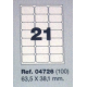 Etiquetas MULTI3, 63,5X38,1mm (100 folhas)