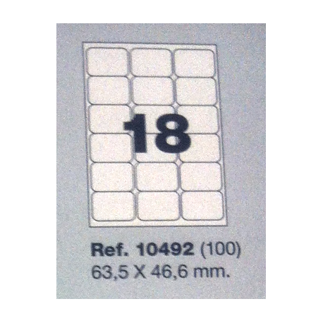 Etiquetas MULTI3, 63,5x46,6mm (100 folhas)