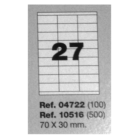Etiquetas MULTI3, 70x30mm (100 folhas)