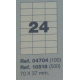 Etiquetas MULTI3, 70X37mm (100 folhas)