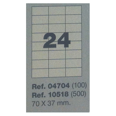 Etiquetas MULTI3, 70X37mm (100 folhas)