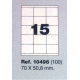Etiquetas MULTI3, 70x50,8mm (100 folhas)