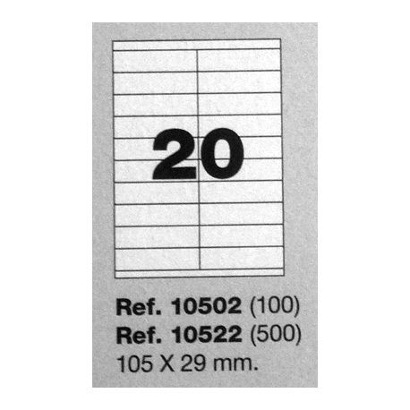 Etiquetas MULTI3, 105x29mm (100 folhas)