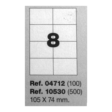 Etiquetas MULTI3, 105X74mm (100 folhas)