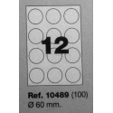 Etiquetas MULTI3, r:60mm (100 folhas)