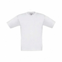 T-shirt B&C Exact 190 de criança - Branca