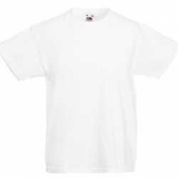 T-shirt 160 gr, criança, branca
