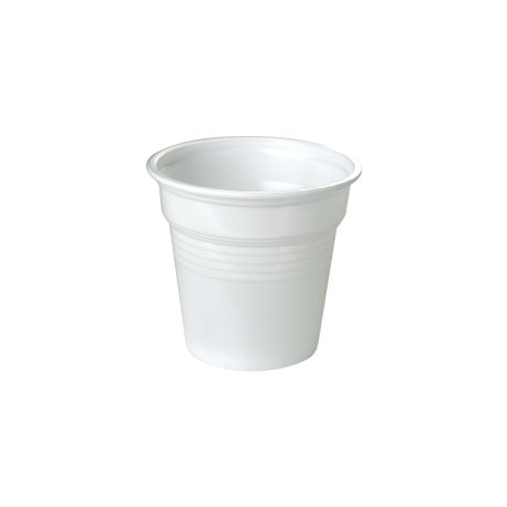 Copos de café - Plástico Branco 89cc