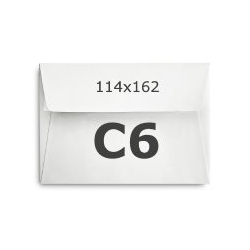 Envelope Branco C6 - 114mm x 162mm