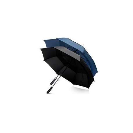 Chapéu de chuva duplo painel em RPET e com pega de golfe