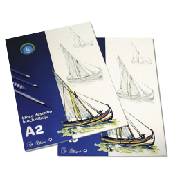 Caderno de Desenho - 24 folhas (A4, A3 e A2)